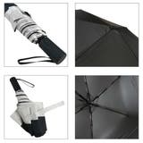 umbe+ 晴雨兼用 完全遮光 切継 ブラックコーティング 自動開閉折傘 | アンビープラス | 詳細画像4 