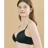 ブラック | ぷっくり上胸と背中すっきり BRAGENIC シンプル BUN101 | une nana cool