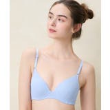 サックスブルー | ぷっくり上胸と背中すっきり BRAGENIC シンプル BUN101 | une nana cool
