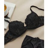 ブラック | リボンブラレース 胸もとフィットながもち～動いても、キレイはつづく～ 3 | une nana cool