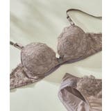 ブラウン | リボンブラレース 胸もとフィットながもち～動いても、キレイはつづく～ 3 | une nana cool