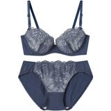 ダークネイビー | 【WEB限定】ブラ＆ショーツセット JB1212 | une nana cool