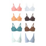 364シリーズ(シンプル・レース・コットン)ブラ3枚セット JB1408 | une nana cool | 詳細画像2 