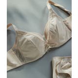 ライトベージュ | さあ、わたし シンプル 脇高ブラジャー JB2310 | une nana cool