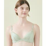 リニューアル【綿混】ビタードットコットン 3/4カップブラ JB2780 | une nana cool | 詳細画像1 