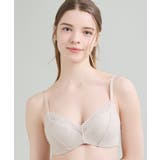 ベージュ | 【リニューアル】364ブラ レース ノンワイヤーブラ JB3560 | une nana cool