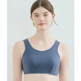 ネイビー | パッド付きナイトアップブラ ノンワイヤーブラ JB3914 | une nana cool