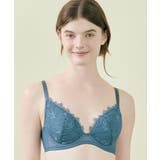 ブルーグリーン | 小さく見せるブラ ミニマイザーブラ レース JB4104 | une nana cool