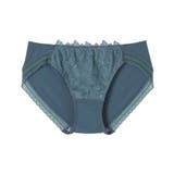 ブルーグリーン | 小さく見せるミニマイザーブラ レース ショーツ JF1104 | une nana cool