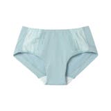 ライトブルー | 【リニューアル】綿混ビタードットコットン ショーツ JF1780 | une nana cool