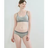 綿ベア天竺 カラーブロッキング ノンワイヤーブラジャー LB1073 | une nana cool | 詳細画像2 