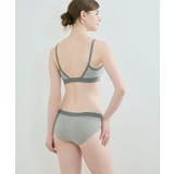 綿ベア天竺 カラーブロッキング ノンワイヤーブラジャー LB1073 | une nana cool | 詳細画像6 