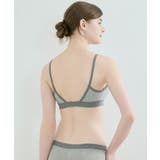 綿ベア天竺 カラーブロッキング ノンワイヤーブラジャー LB1073 | une nana cool | 詳細画像8 