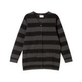 ブラック | ビッグボーダーカーディガン LP4407 | une nana cool