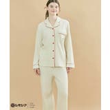 MADE WITH シモジマ 【綿100%】開襟ワッフルパジャマ LP6203 | une nana cool | 詳細画像2 