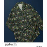 グリーン | 【ハリー・ポッターコラボ】【綿100%】開襟パジャマ LP6204 | une nana cool