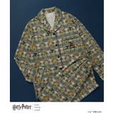 グレー | 【ハリー・ポッターコラボ】【綿100%】開襟パジャマ LP6204 | une nana cool