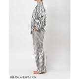 【綿混】ポンチボーダーパジャマ LP6463 | une nana cool | 詳細画像3 