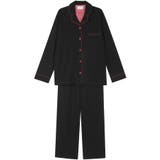 ブラック | 【綿混】コットンパイルパジャマ MADE WITH | une nana cool