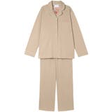 ベージュ | 【綿100%】60 2 なめらか天竺パジャマ | une nana cool