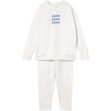 ホワイト | 【綿100%】あくびのお嬢さんの裏毛プルオーバー LP6481 | une nana cool