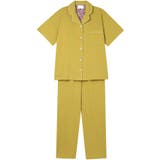 マスタード | 【綿100％】40ハイゲージ天竺半袖パジャマ MADE WITH | une nana cool