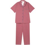 ピンク | 【綿100％】40ハイゲージ天竺半袖パジャマ MADE WITH | une nana cool