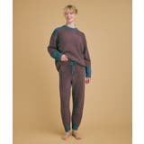 カラーブロッキング プルオーバー＆ロングパンツセット LP6710 | une nana cool | 詳細画像1 