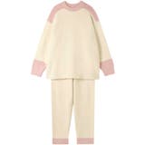 クリーム | カラーブロッキング プルオーバー＆ロングパンツセット LP6710 | une nana cool