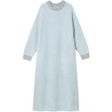 サックスブルー | カラーブロッキング ワンピース LP7701 | une nana cool