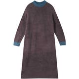 ブラウン | カラーブロッキング ワンピース LP7705 | une nana cool