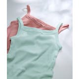 綿100% リブ編みコットン キャミソール LS0100 | une nana cool | 詳細画像4 