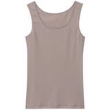 モカ | オーガニックコットン 汗とりパッド付きタンクトップ LS0151 | une nana cool