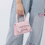 【2way】ショルダーチェーン付きリボンハンドバッグ | URBAN CHERRY | 詳細画像3