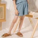 【さらっと触感】ワッフルサイドリングボタンデザインショートパンツ | URBAN CHERRY | 詳細画像4