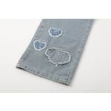 ハートパッチデザインデニムストレートパンツ | URBAN CHERRY | 詳細画像12