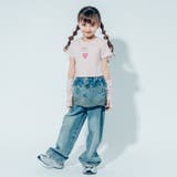 ヴィンテージライクウォッシュデニムスカートドッキングパンツ | URBAN CHERRY | 詳細画像3