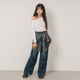 【レイヤードシャツ付属】ワイドデニム | URBAN CHERRY | 詳細画像9