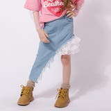 【インナーパンツ付き】レースフリルドッキングアシメハートフリンジデニムスカート | URBAN CHERRY | 詳細画像3