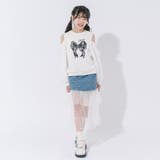 【CHIPIE シピ】インナーパンツ付きリボンデニムドッキングフリルシアースカー… | URBAN CHERRY | 詳細画像12 