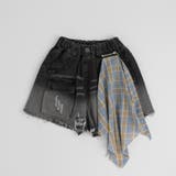 チャックシャツドッキングデニムショートパンツ | URBAN CHERRY | 詳細画像2