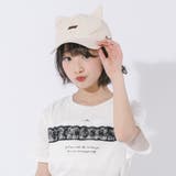 猫耳ワンポイント刺繍キャップ | URBAN CHERRY | 詳細画像4 
