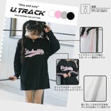 【U.TRACK】オーバーサイズサイドラインロゴワンピース | URBAN CHERRY | 詳細画像2