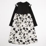 ショルダーパールフリル切り替えフラワーワンピース | URBAN CHERRY | 詳細画像6