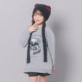 【CHIPIE/シピ】オーバーサイズシアーリボンキャットプリントミニワンピース | URBAN CHERRY | 詳細画像32