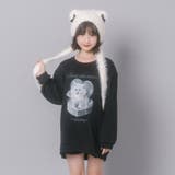 【CHIPIE/シピ】オーバーサイズシアーリボンキャットプリントミニワンピース | URBAN CHERRY | 詳細画像37