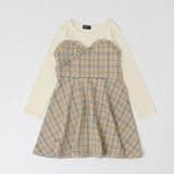 チェックビスチェドッキングワンピース | URBAN CHERRY | 詳細画像3 