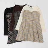 チェックビスチェドッキングワンピース | URBAN CHERRY | 詳細画像7 