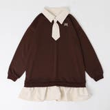 【CHIPIE シピ】(取り外し可能タイ付)ワンポイントロゴ刺繍ドッキングワンピ… | URBAN CHERRY | 詳細画像8 