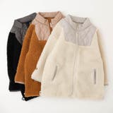 おうちで洗える!ハートロゴ刺繍中綿キルティングMIXボアコート | URBAN CHERRY | 詳細画像2 